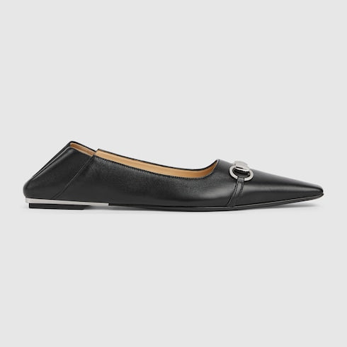 Women's Vittoria ballerina - black leather