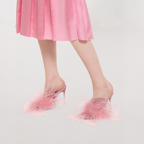 Women's Bombshell slide sandal - light pink feather