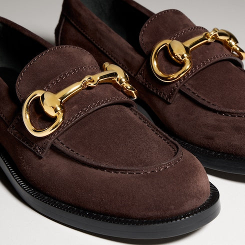 Women's Boulevard loafer - dark brown suede