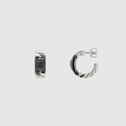 Gucci Interlocking mini earrings - 925 sterling silver