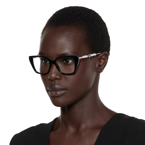 Cat eye optical frame - black