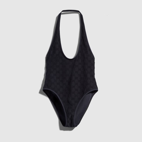 GG stretch jersey bodysuit - black