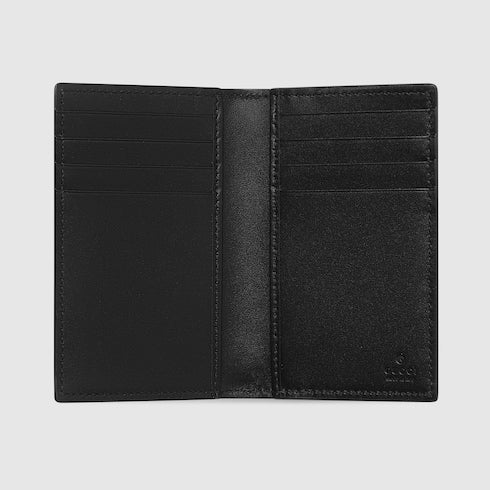 GG Emblem card case - black GG leather