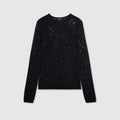 GG crystal embroidered top - black