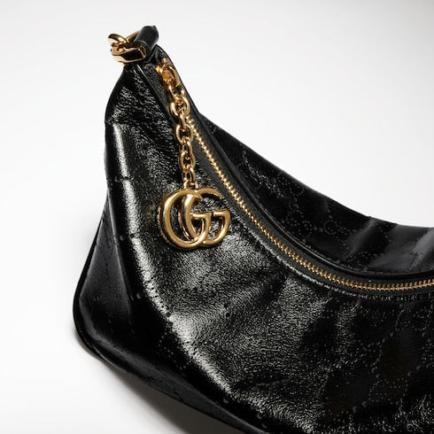 Lady Lunetta Chain small shoulder bag - black GG leather