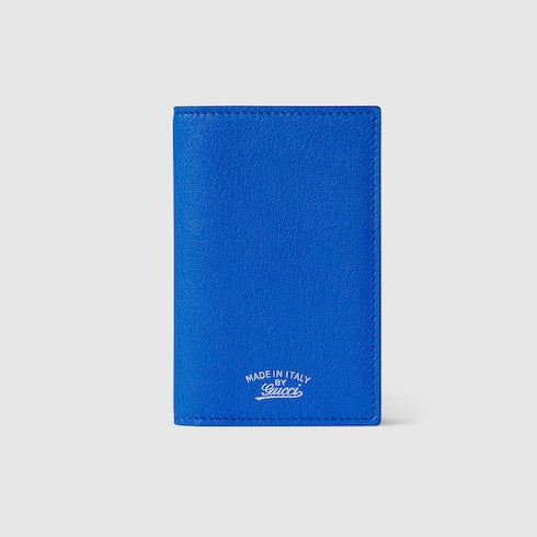 Lira card case - bright blue leather