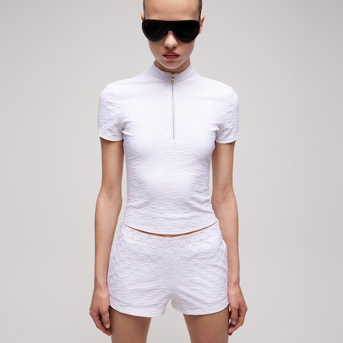 GG jersey jacquard T-shirt - white