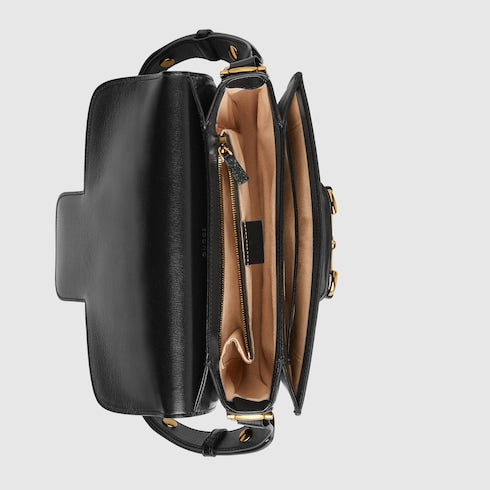 Gucci Horsebit 1955 medium shoulder bag - black leather