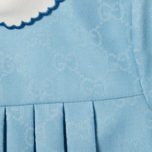 Baby GG flannel dress - light blue