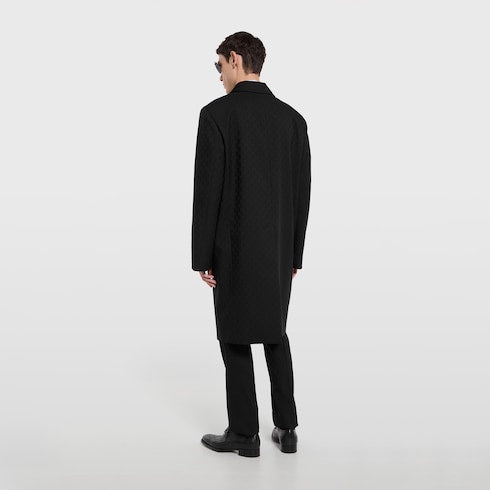 GG wool coat - black