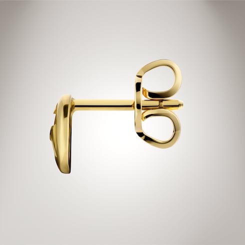 Gucci Interlocking 18k stud earrings - 18k yellow gold
