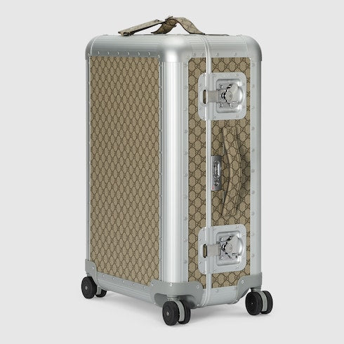 Gucci Porter medium trolley - beige and ebony Supreme