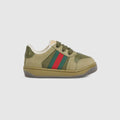 Toddler Screener sneaker - green suede