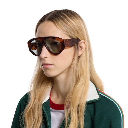 Mask frame sunglasses - light brown tortoiseshell