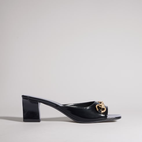 Women's Signora slide sandal - black leather