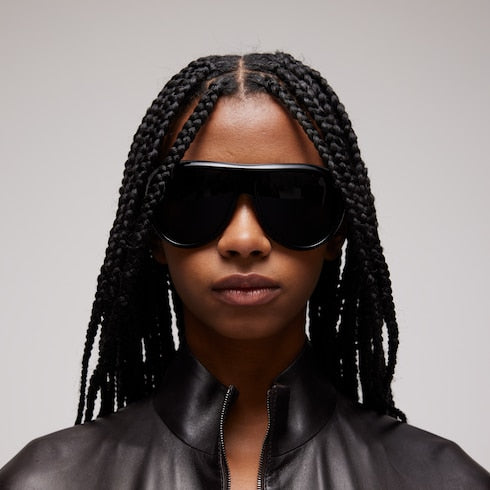 Pilot frame sunglasses - black