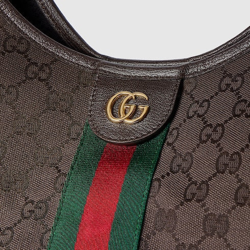 Gucci Giglio large tote bag - dark brown GG canvas