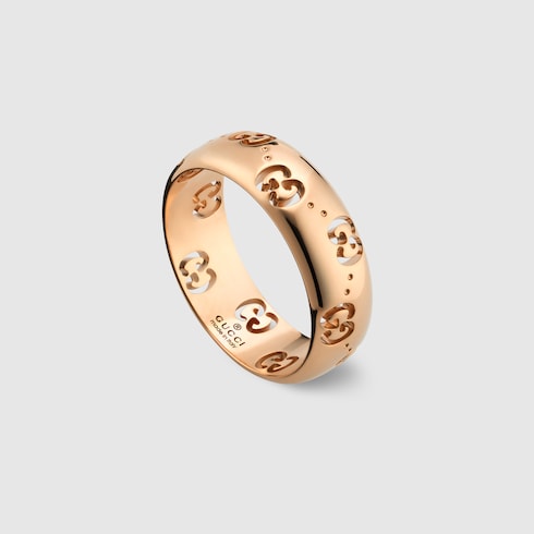 Icon 18k GG thin ring - 18k rose gold