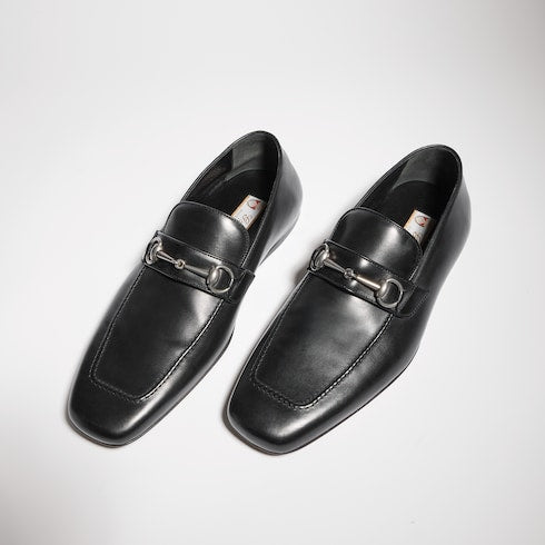 Men's loafer with Horsebit - black leather