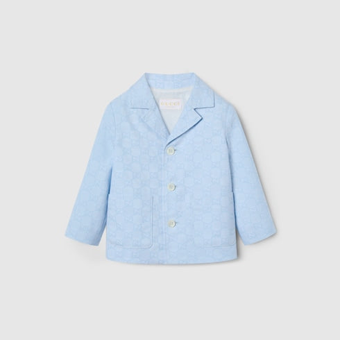 Baby GG cotton jacket - light blue
