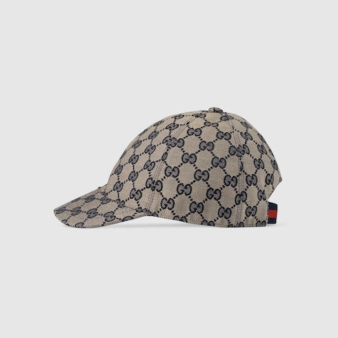 Original GG Canvas Children's Hat - beige/blue Original GG canvas