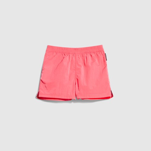 Baby nylon froissé shorts - pink