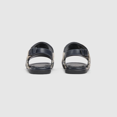 Toddler sandal with Web - beige and blue Supreme