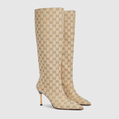 Women's Bombshell boot - sand and brown GG canvas