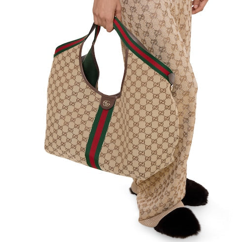 Gucci Giglio large tote bag - beige and brown GG canvas