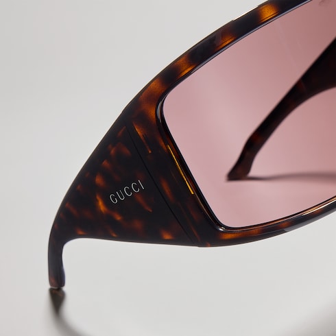 Mask frame sunglasses - brown tortoiseshell