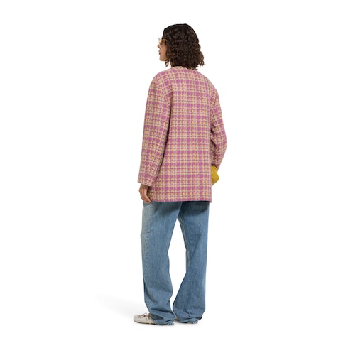 Wool bouclé jacket - multicolor