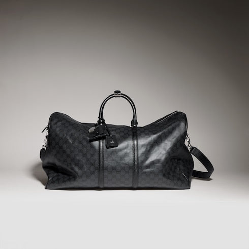Gucci Essence Classic large duffle bag - black GG canvas