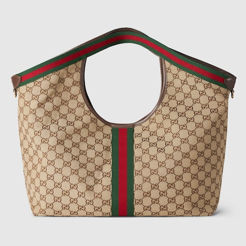 Gucci Giglio large tote bag - beige and brown GG canvas