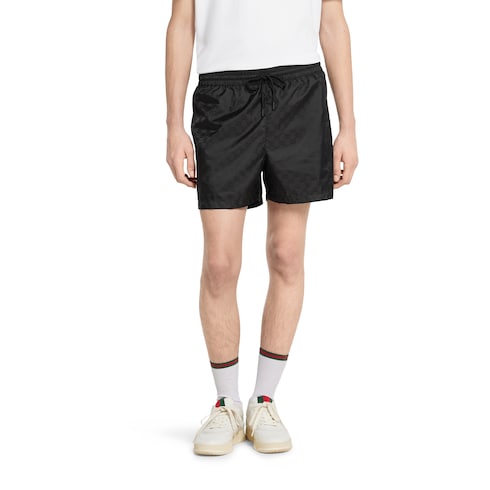 GG nylon swim shorts - black