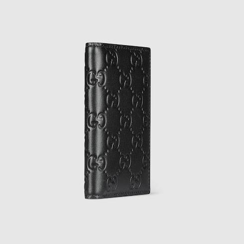 GG Emblem card case - black GG leather