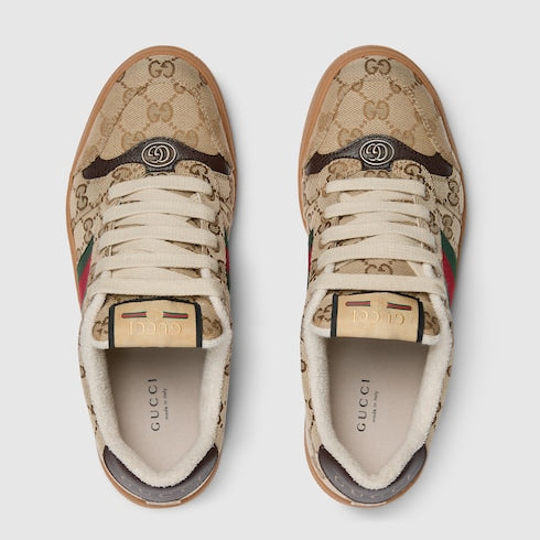 Women's Screener sneaker - sand GG canvas