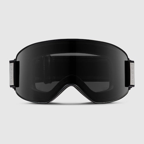 Mask-shaped sunglasses - black
