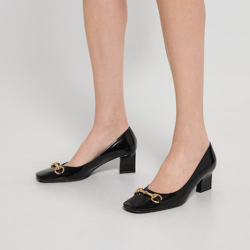 Women's Signora pump - black leather
