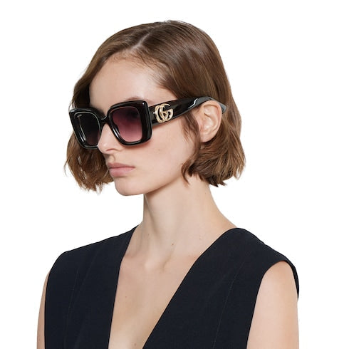 Butterfly frame sunglasses - dark brown tortoiseshell