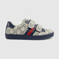 Children's Ace sneaker - blue and grey GG Supreme