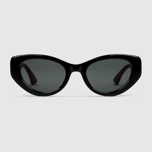 Cat-eye frame sunglasses - black