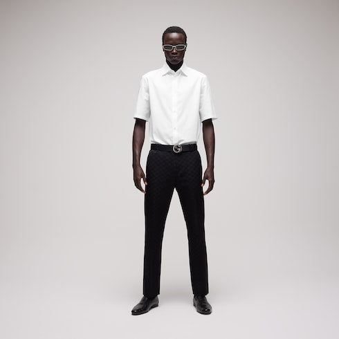 GG cotton poplin shirt - white