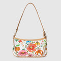 Gossip small shoulder bag - white and multicolor nylon