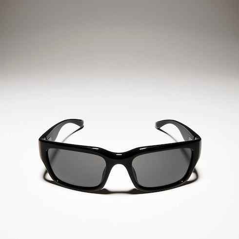 Rectangular-frame sunglasses - black