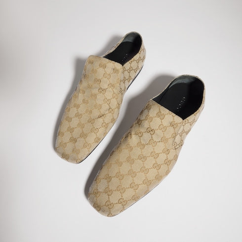Men's Cupertino loafer - sand and brown GG canvas