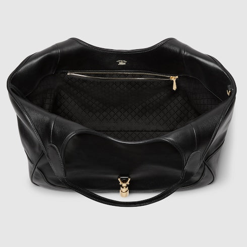 Mercato medium tote bag - black leather