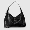 Gucci Jackie 1961 large python bag - black