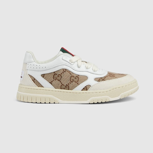 Children's Gucci Re-Web sneaker - white leather
