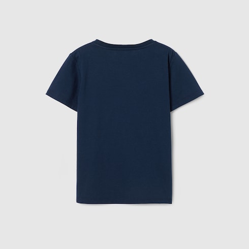 Children's cotton T-shirt - dark blue
