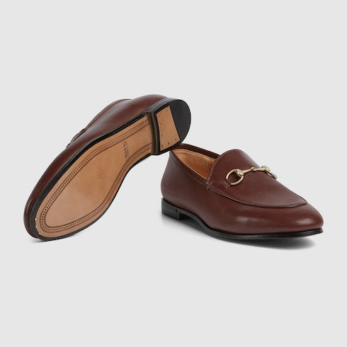 Women's Gucci Jordaan loafer - dark brown leather